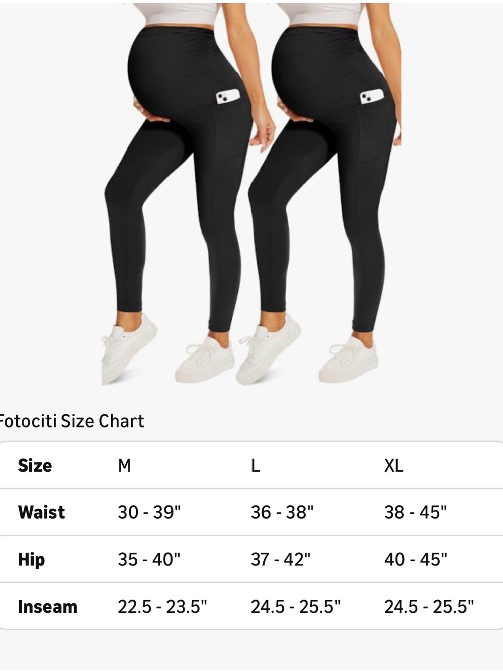 Maternity Black Leggings